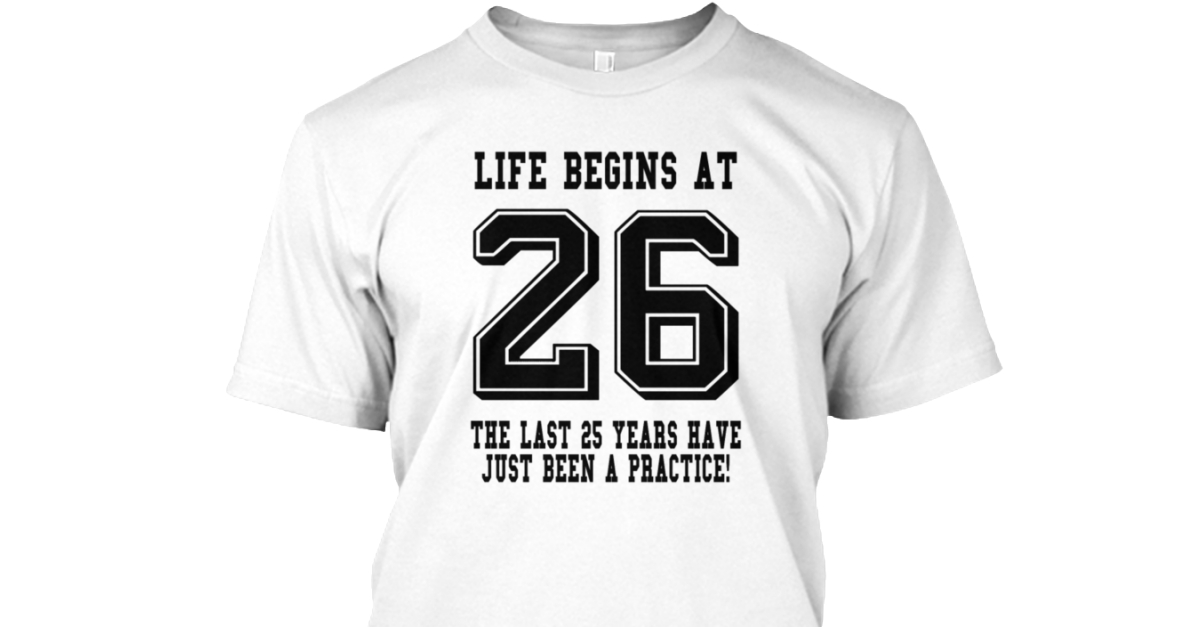number 26 birthday t shirts
